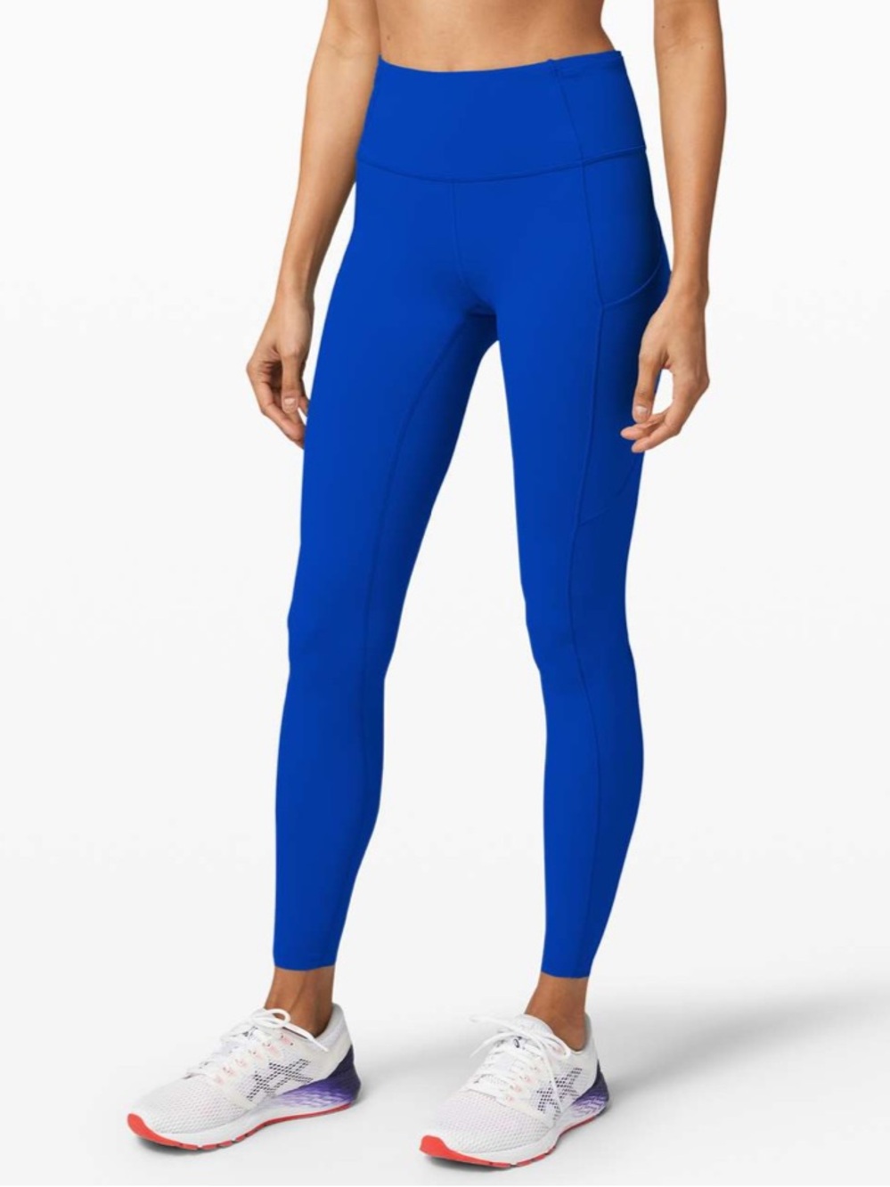 Lululemon Fast and Free Tight 28" *Non-Reflective Cerulean Blue 14